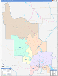 Lewis-And-Clark Color Cast<br>Wall Map